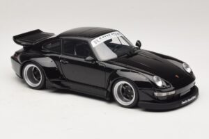 Porsche 911 993 RWB Melns GT Spirit 1:18 GT587 Sveķi — attēls 4 no 6