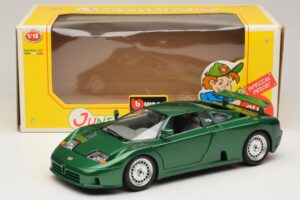 Bugatti EB110 Zaļš Metālisks Bburago 1:18 3003 Metāls — attēls 8 no 8