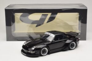 Porsche 911 993 RWB Melns GT Spirit 1:18 GT587 Sveķi — attēls 6 no 6