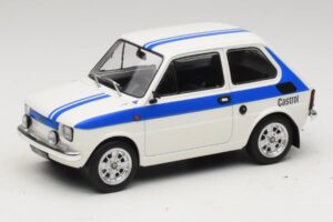 Fiat 126 Castrol Livery Balts Zils MCG 1:18 Fiat 126 Castrol Livery Balts Zils MCG 1:18 MCG18666 Metāls
