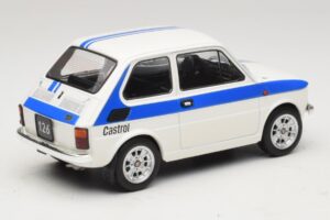 Fiat 126 Castrol Livery Balts Zils MCG 1:18 MCG18666 Metāls — attēls 2 no 6