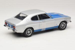 Ford Capri RS2600 Mk1 Silver Blue Minichamps 1:18 150089072 Metāls — attēls 2 no 6