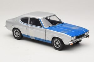 Ford Capri RS2600 Mk1 Silver Blue Minichamps 1:18 150089072 Metāls — attēls 4 no 6