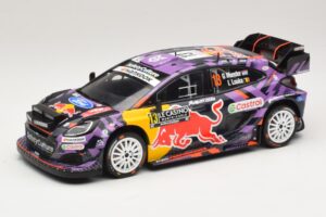 Ford Puma Rally1 #13 G. Munster / L. Louka Rally Monte Carlo 2025 IXO 1:18 18RMC231B Metāls
