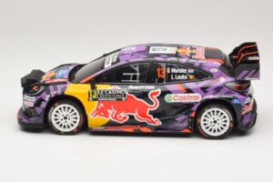 Ford Puma Rally1 #13 G. Munster / L. Louka Rally Monte Carlo 2025 IXO 1:18 18RMC231B Metāls — attēls 3 no 6