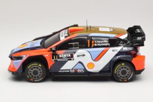 Hyundai i20 N Rally1 #1 T. Neuville / M. Wydaeghe Safari Rally Kenya 2025 IXO 1:18 18RMC247B Metāls — attēls 3 no 6