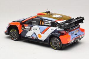 Hyundai i20 N Rally1 #1 T. Neuville / M. Wydaeghe Safari Rally Kenya 2025 IXO 1:18 18RMC247B Metāls — attēls 5 no 6