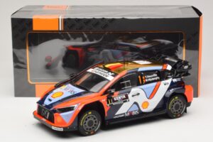 Hyundai i20 N Rally1 #1 T. Neuville / M. Wydaeghe Safari Rally Kenya 2025 IXO 1:18 18RMC247B Metāls — attēls 6 no 6