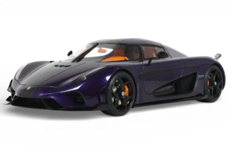 Koenigsegg Regera Violets GT Spirit 1:18 Koenigsegg Regera Violets GT Spirit 1:18 GT973 Sveķi