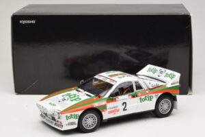 Lancia 037 #2 A. Bettega / M. Perissinot Rally San Marino 1984 Kyosho 1:18 08306F Metāls — attēls 8 no 8