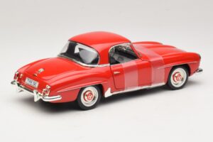 Mercedes 190 SL W121 Kupeja Sarkans ERTL 1:18 7465 Metāls — attēls 2 no 6