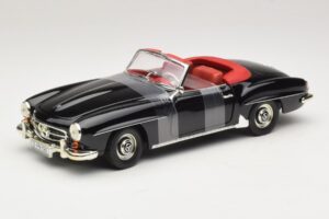 Mercedes 190 SL W121 Roadsters Melns ERTL 1:18 7464 Metāls