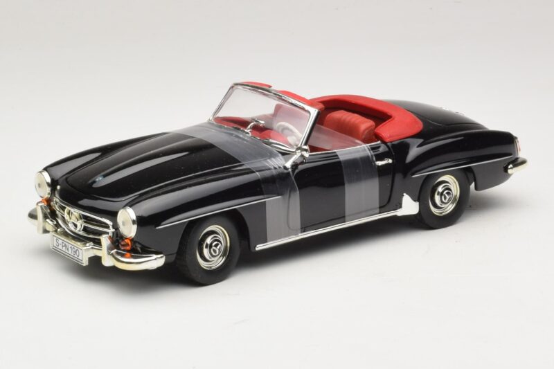 Mercedes 190 SL W121 Roadsters Melns ERTL 1:18 7464 Metāls