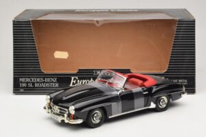Mercedes 190 SL W121 Roadsters Melns ERTL 1:18 7464 Metāls — attēls 6 no 6