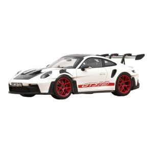 Porsche 911 992 GT3 RS Weissach Package Balts Pyro Red Norev 1:18 187373 Metāls