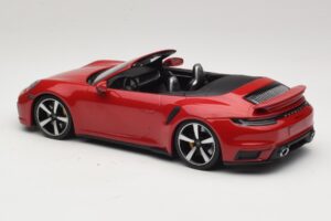 Porsche 911 992 Turbo S Kabriolets Tumši Sarkans Minichamps 1:18 PORSCHE007 Metāls — attēls 5 no 6