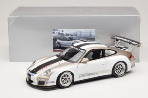 Porsche 911 997 GT3 Cup Balts Ar Svītrām 2008 Minichamps 1:18 WAP0210130C Metāls — attēls 8 no 8