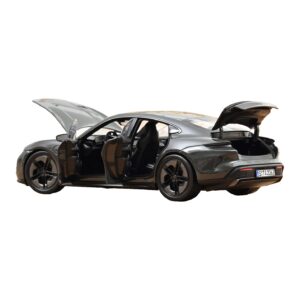 Porsche Taycan Turbo S Slate Grey Neo Norev 1:18 187654 Metāls — attēls 2 no 5