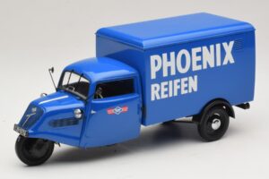 Tempo Hanseat Trīsriteņu Furgons Phoenix Blue Minichamps 1:18 180099040 Metāls