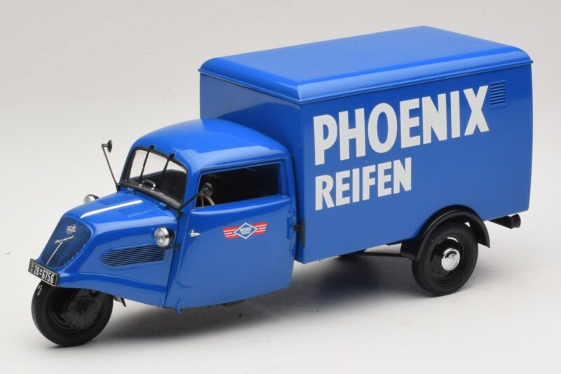 Tempo Hanseat Trīsriteņu Furgons Phoenix Blue Minichamps 1:18 180099040 Metāls