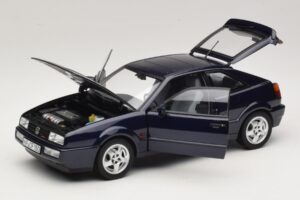 Volkswagen Corrado VR6 Aqua Blue Metallic Ierobežota Izlaide Norev 1:18 188660 Metāls — attēls 2 no 8