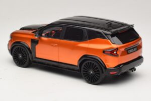 Dacia Duster Mk3 Redust Sport 4x2 Hybrid Metallic Orange Otto 1:18 OT1316 Sveķi — attēls 5 no 6