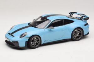 Porsche 911 992.2 GT3 Weissach Package Gulf Blue Norev 1:18 187000 Metāls