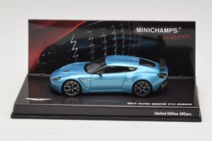 Aston Martin V12 Zagato Alba Blue Minichamps 1:43 437137222 Metāls
