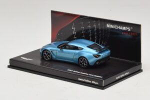 Aston Martin V12 Zagato Alba Blue Minichamps 1:43 437137222 Metāls — attēls 3 no 5