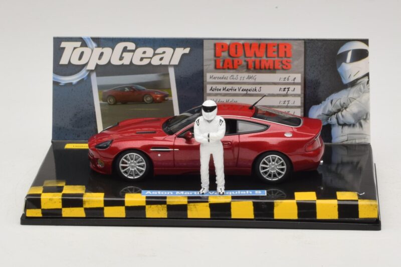 Aston Martin Vanquish S Sarkans Top Gear Ar Figūru Minichamps 1:43 Aston Martin Vanquish S Sarkans Top Gear Ar Figūru Minichamps 1:43 519431372 Metāls
