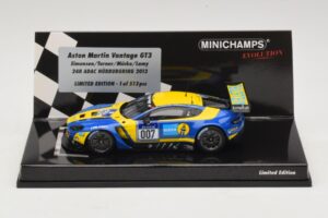 Aston Martin Vantage GT3 #007 A. Simonsen / Turner 24 Hours of Nurburgring 2013 Minichamps 1:43 437131307 Metāls