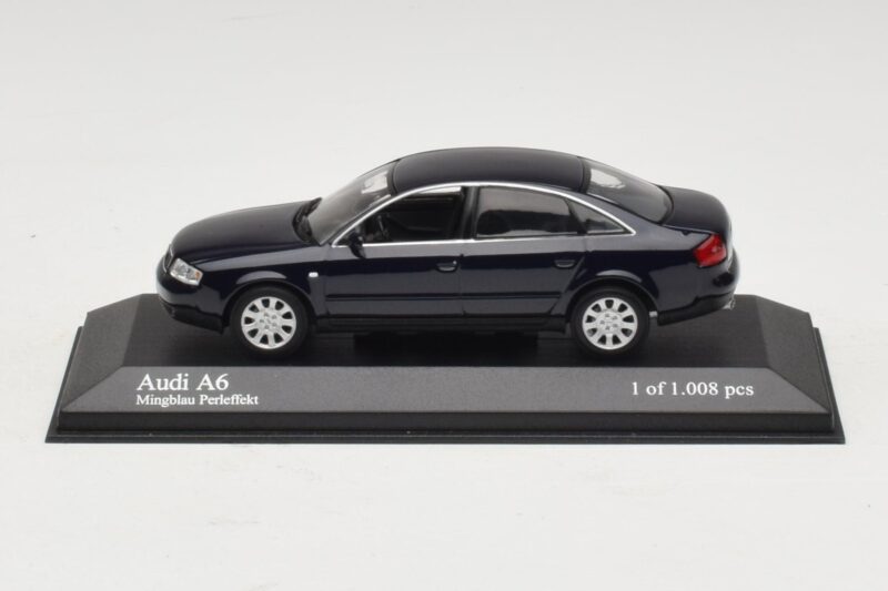 Audi A6 C5 Zils Metālisks Minichamps 1:43 Audi A6 C5 Zils Metālisks Minichamps 1:43 430010201 Metāls