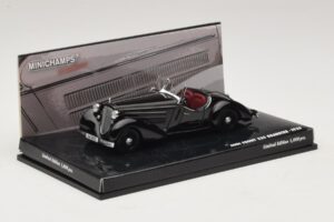 Audi Front 225 Roadster Melns Minichamps 1:43 437019131 Metāls — attēls 2 no 5