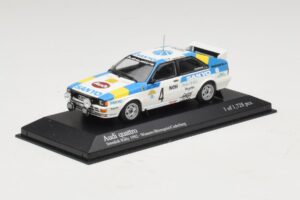 Audi Quattro #4 S. Blomqvist / B. Cederberg Rally Sweden Winner 1982 Minichamps 1:43 430821904 Metāls — attēls 2 no 4