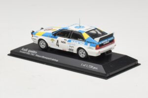 Audi Quattro #4 S. Blomqvist / B. Cederberg Rally Sweden Winner 1982 Minichamps 1:43 430821904 Metāls — attēls 3 no 4