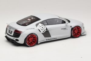 Audi R8 42 Liberty Walk Balts GT Spirit 1:18 GT325 Sveķi — attēls 2 no 6