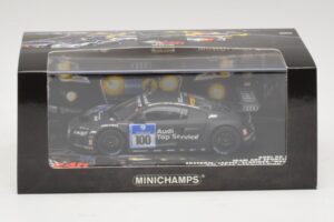 Audi R8 LMS GT3 #100 M. Ekstrom / O. Jarvis Abt Sportsline 24 Hours of Nurburgring 2010 Minichamps 1:43 437101900 Metāls — attēls 5 no 5
