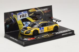 Audi R8 LMS GT3 #102 H-J. Stuck / H. Heyer Black Falcon 24 Hours of Nurburgring 2010 Minichamps 1:43 437101912 Metāls — attēls 2 no 5