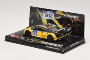 Audi R8 LMS GT3 #102 H-J. Stuck / H. Heyer Black Falcon 24 Hours of Nurburgring 2010 Minichamps 1:43 437101912 Metāls — attēls 3 no 5
