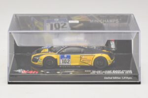 Audi R8 LMS GT3 #102 H-J. Stuck / H. Heyer Black Falcon 24 Hours of Nurburgring 2010 Minichamps 1:43 437101912 Metāls — attēls 4 no 5