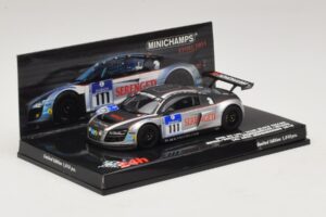Audi R8 LMS GT3 #111 Metha / Breslin Black Falcon 24 Hours of Nurburgring 2010 Minichamps 1:43 437101911 Metāls — attēls 2 no 5