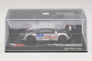 Audi R8 LMS GT3 #111 Metha / Breslin Black Falcon 24 Hours of Nurburgring 2010 Minichamps 1:43 437101911 Metāls — attēls 4 no 5
