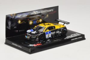 Audi R8 LMS GT3 #2 24 Hours of Nurburgring 2010 Minichamps 1:43 437101902 Metāls — attēls 2 no 5