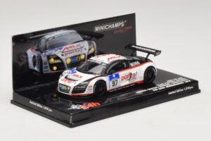 Audi R8 LMS GT3 #97 Phoenix Racing 24 Hours of Nurburgring 2010 Minichamps 1:43 437101997 Metāls — attēls 2 no 5