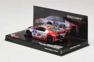 Audi R8 LMS GT3 #99 F. Biela / M. Fassler Phoenix Racing 24 Hours of Nurburgring 2010 Minichamps 1:43 437101999 Metāls — attēls 3 no 5