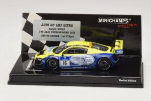 Audi R8 LMS Ultra #16 Busch 24 Hours of Nurburgring 2013 Minichamps 1:43 437130116 Metāls