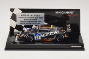 Audi R8 LMS Ultra #29 Team WRT Sandstorm L. Vanthoor 24 Hours of Nurburgring 2013 Minichamps 1:43 437130129 Metāls