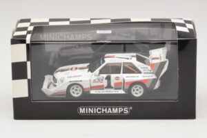Audi Sport Quattro S1 #1 W. Rohrl Pikes Peak International Hill Climb Winner Record 1987 Minichamps 1:43 410871201 Metāls — attēls 4 no 4