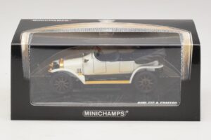 Audi Typ A Phaeton Balts Zils Minichamps 1:43 437019032 Metāls — attēls 5 no 5