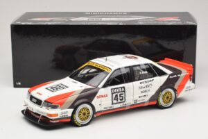 Audi V8 Quattro DTM #45 F. Biela Team AZR 1991 Minichamps 1:18 100911045 Metāls — attēls 8 no 8